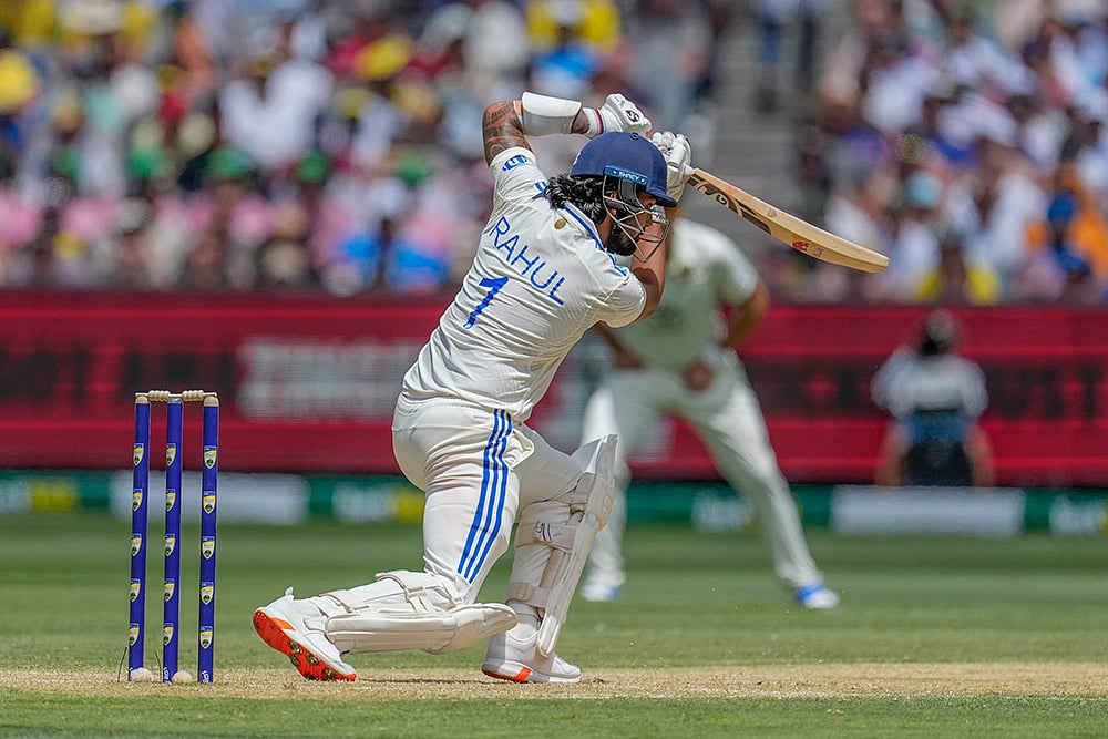 Melbourne Cricket Ground MCG IND Vs AUS 4th Test Day 2 Pics: KL Rahul batting