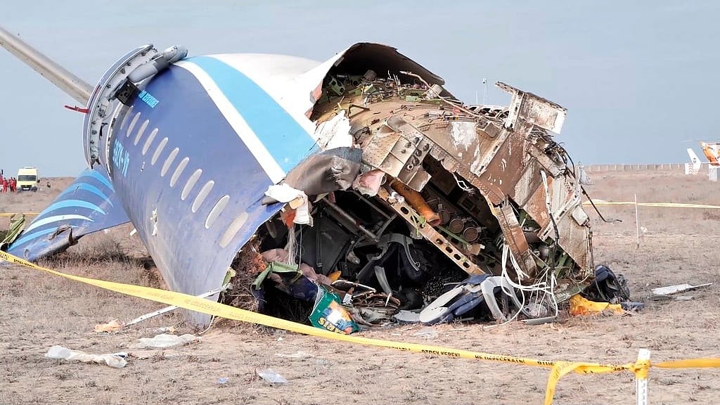 | Photo: AP : 'External Interference' Behind Crash, Says Azerbaijan Airlines 