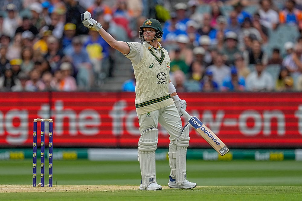 Melbourne Cricket Ground MCG IND Vs AUS 4th Test Day 2 Pics: Steve Smith