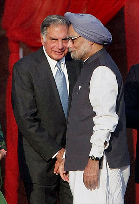 Manmohan Singh with Ratan Tata