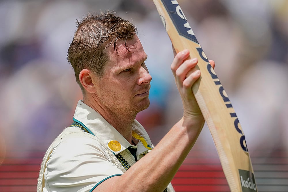 Melbourne Cricket Ground MCG IND Vs AUS 4th Test Day 2 Pics:  Steve Smith