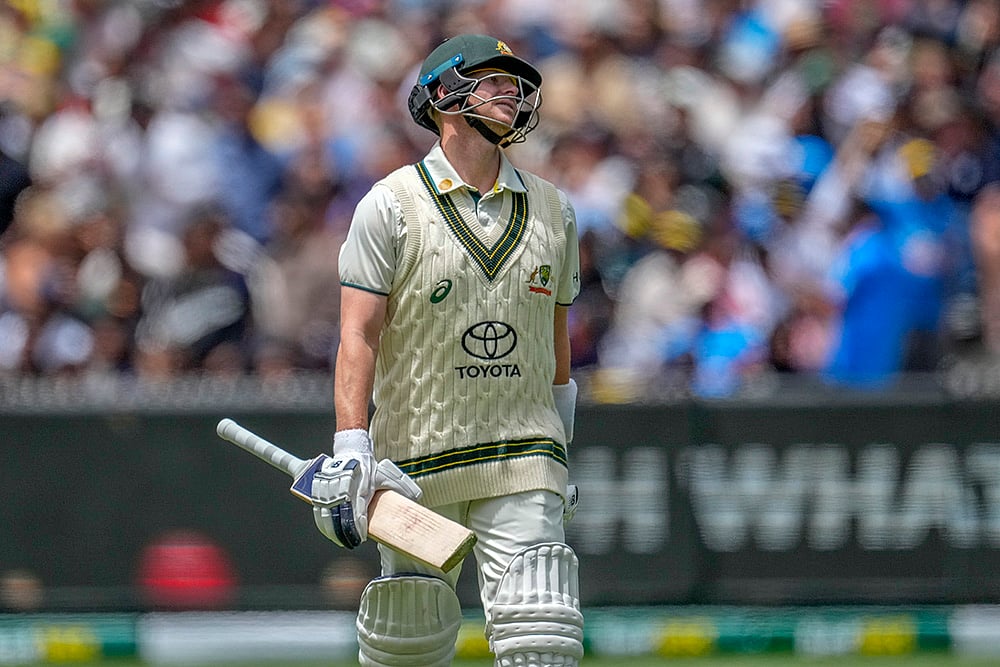 Melbourne Cricket Ground MCG IND Vs AUS 4th Test Day 2 Pics: Steve Smith wicket