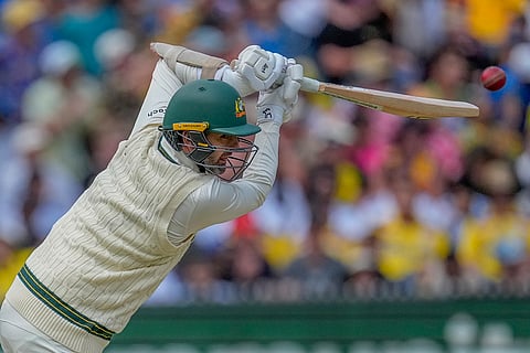India Vs Australia, 4th Test Day 2: Australia's Nathan Lyon plays a shot 