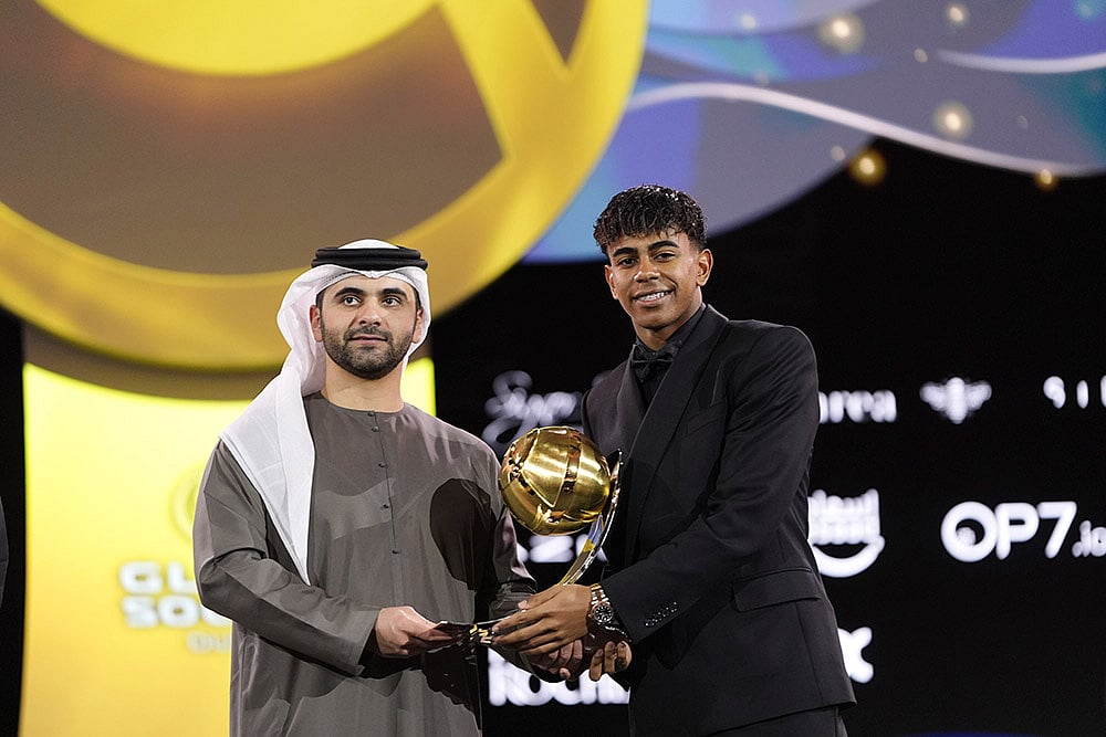 Globe Soccer Awards 2025 Lamine Yamal