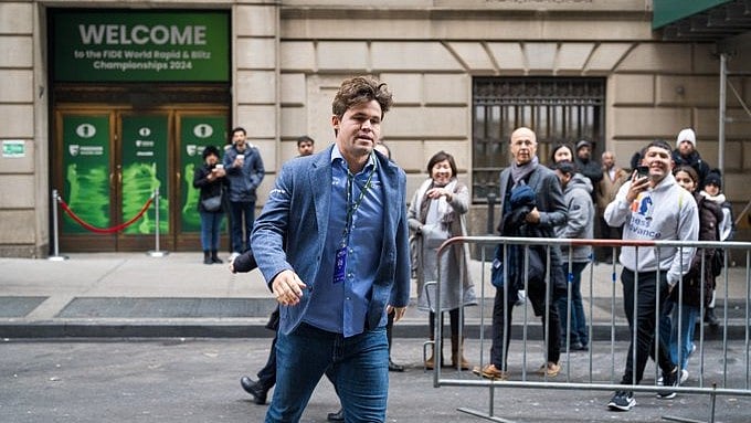 Magnus Carlsen at World Rapid And Blitz Chess Championships