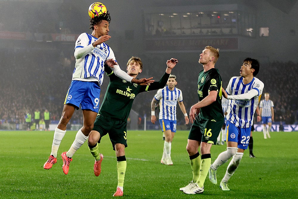 Photo: Steven Paston/PA via AP : Britain Soccer Premier League: Brentford vs Brighton & Hove Albion