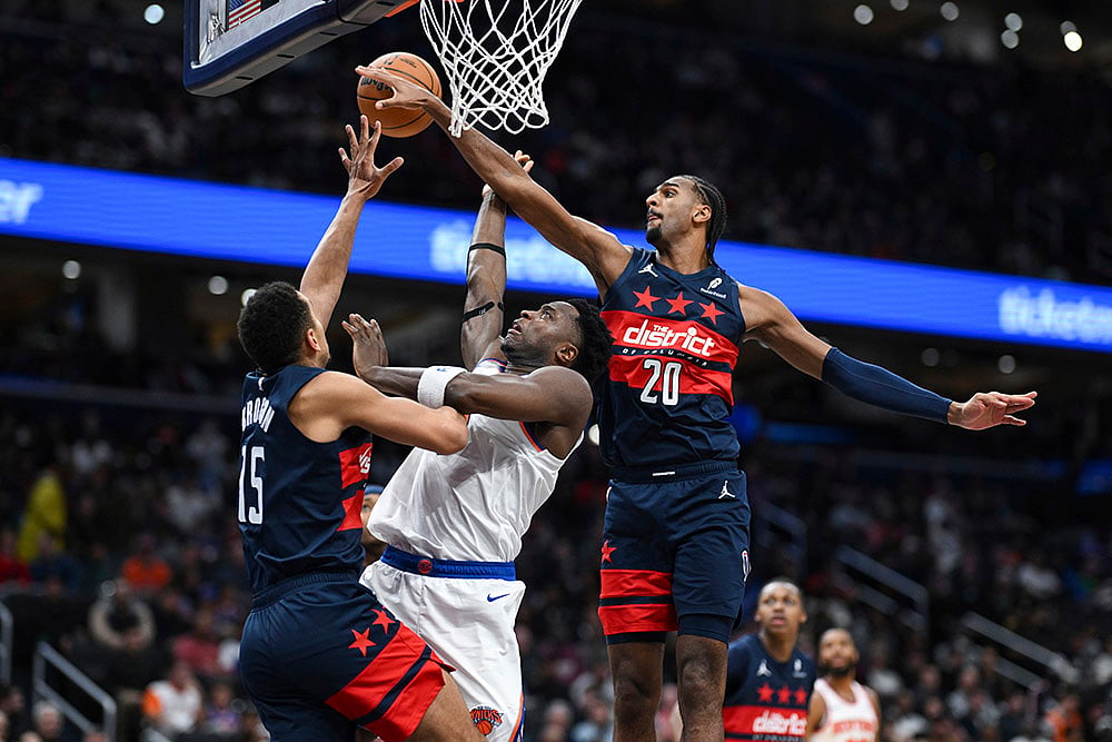 NBA 2024-25 New York Knicks vs Washington Wizards basketball game pics: 