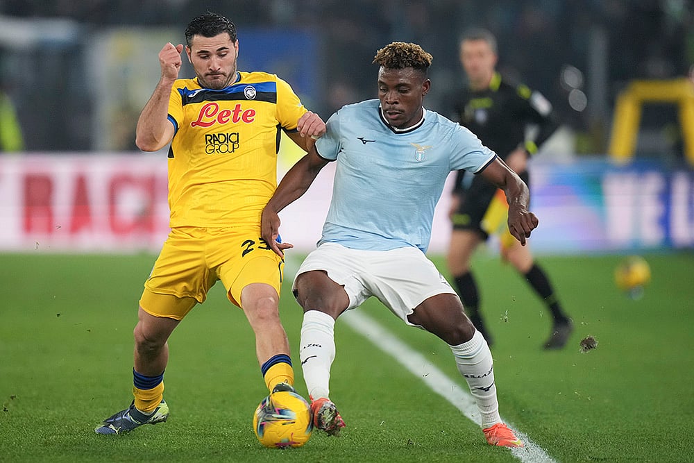 Italian Serie A soccer Lazio Vs Atalanta football match pics: Sead Kolasinac