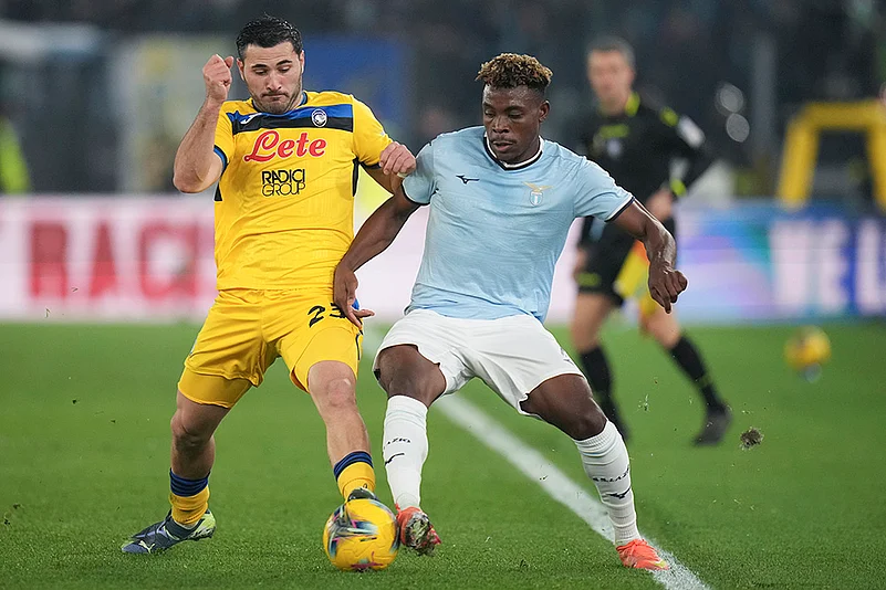 Italian Serie A soccer Lazio Vs Atalanta football match pics: Sead Kolasinac