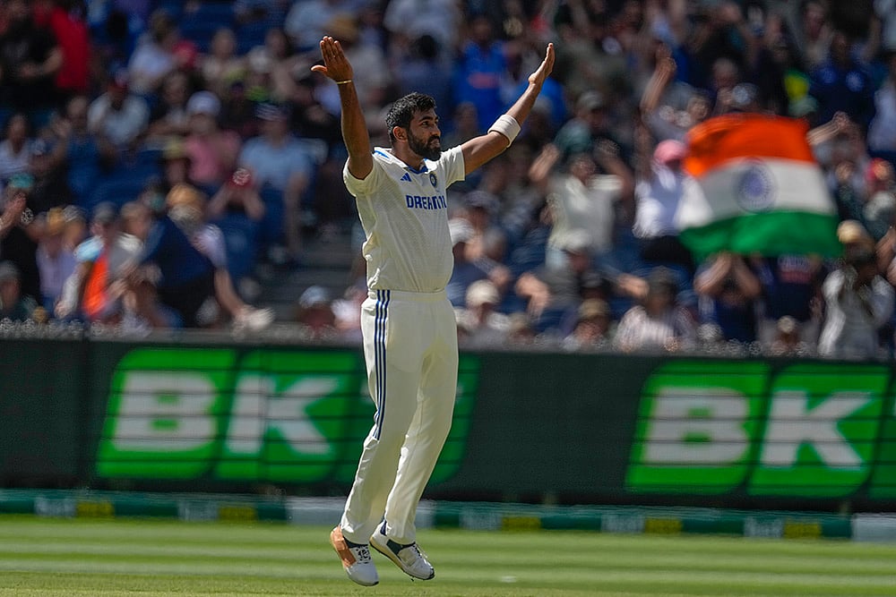 BGT series at Melbourne Cricket Ground MCG Aus Vs Ind Boxing Day 4th Test Day 4 Pics: Jasprit Bumrah