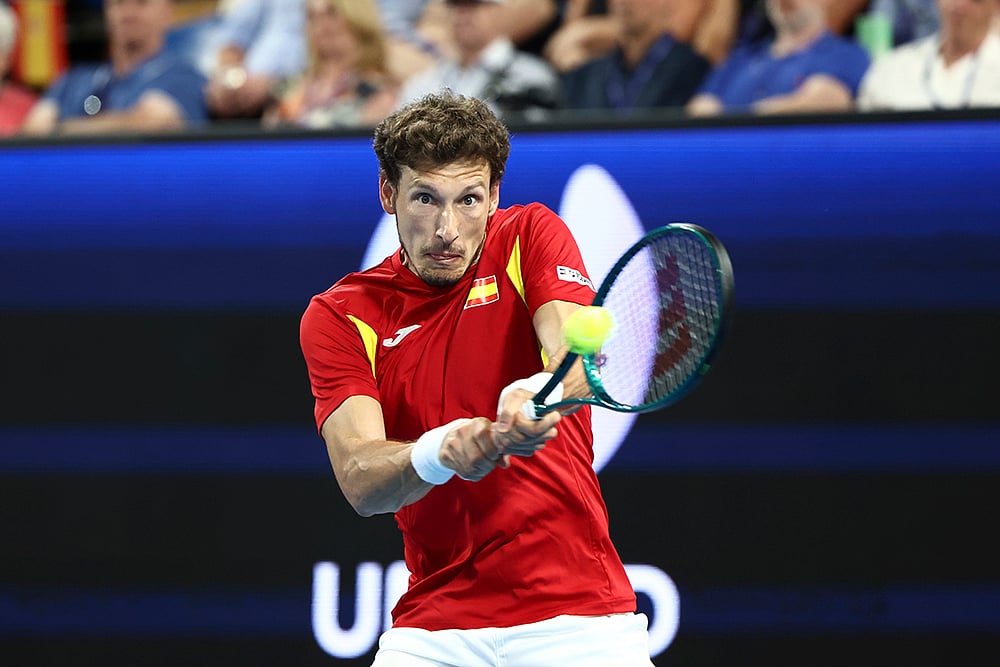 Australia Tennis United Cup 2024-25 Greece vs Spain photos: Pablo Carreno Busta 