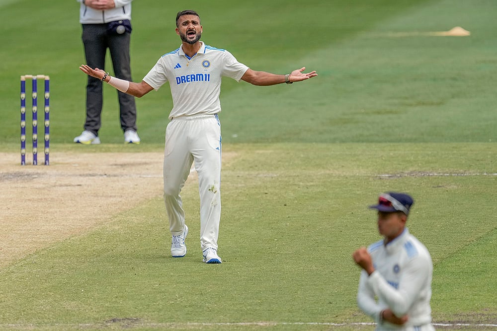 BGT series at Melbourne Cricket Ground MCG Aus Vs Ind Boxing Day 4th Test Day 4 Pics: Akash Deep