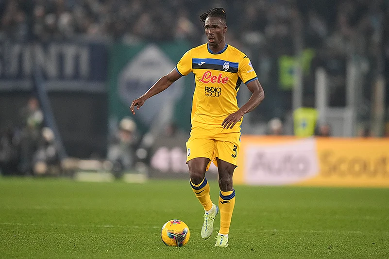 Italian Serie A soccer Lazio Vs Atalanta football match pics: Odilon Kossounou