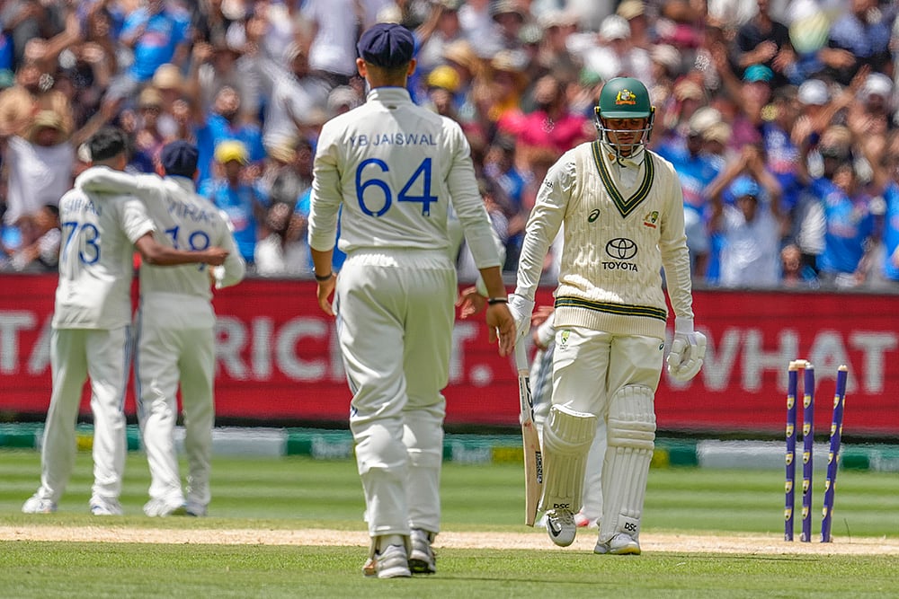 BGT series at Melbourne Cricket Ground MCG Aus Vs Ind Boxing Day 4th Test Day 4 Pics: Usman Khawaja