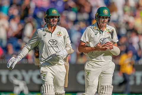 India Vs Australia, 4th Test Day 4: Nathan Lyon and Scott Boland walk off the field