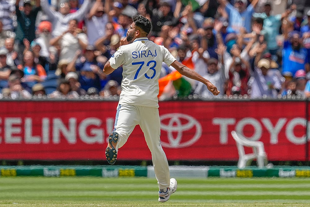 BGT series at Melbourne Cricket Ground MCG Aus Vs Ind Boxing Day 4th Test Day 4 Pics: Mohammed Siraj