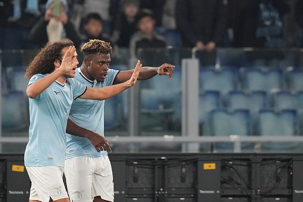 Italian Serie A soccer Lazio Vs Atalanta football match pics: Fisayo Dele-Bashiru