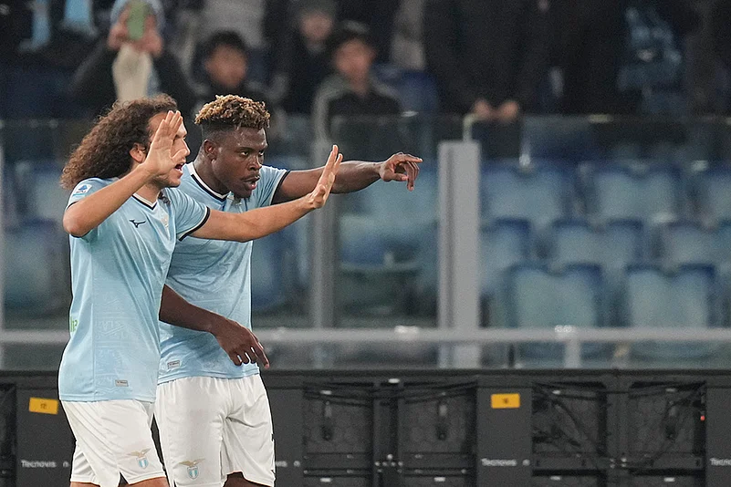 Italian Serie A soccer Lazio Vs Atalanta football match pics: Fisayo Dele-Bashiru