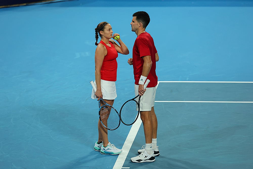 Australia Tennis United Cup 2024-25 Greece vs Spain: Sergio Martos Gornes & Yvonne Cavalle-Reimers