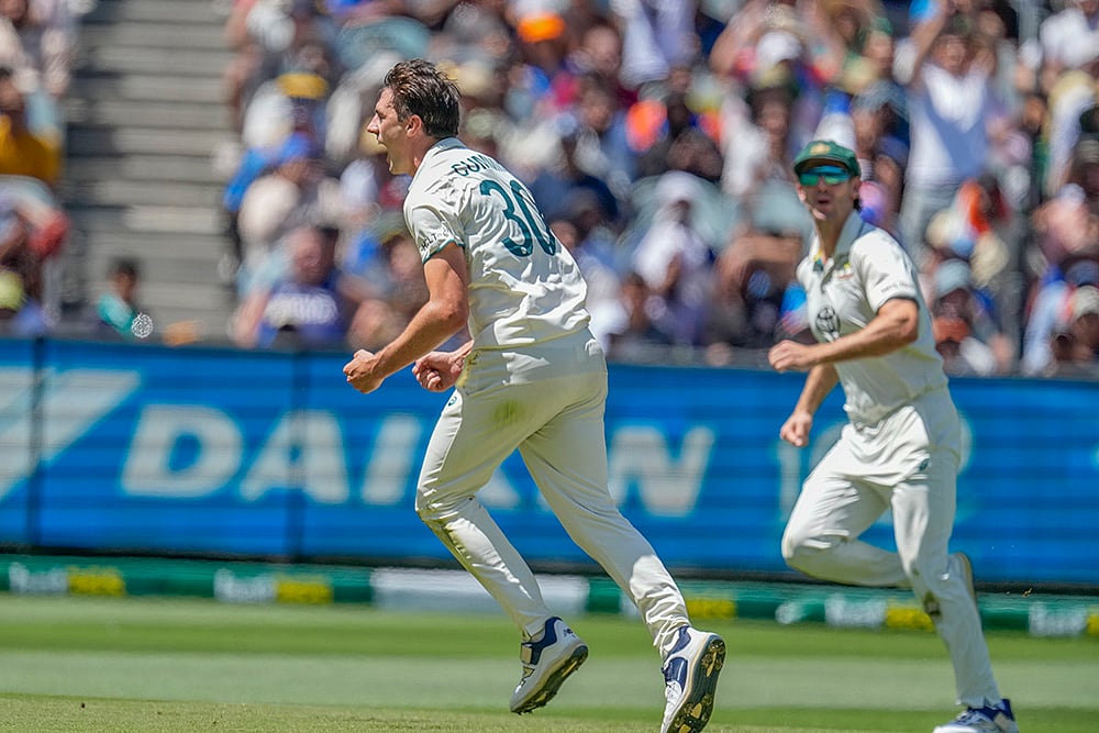 BGT series at Melbourne Cricket Ground MCG IND Vs AUS Boxing Day 4th Test Day 5 Pics: Pat Cummins 