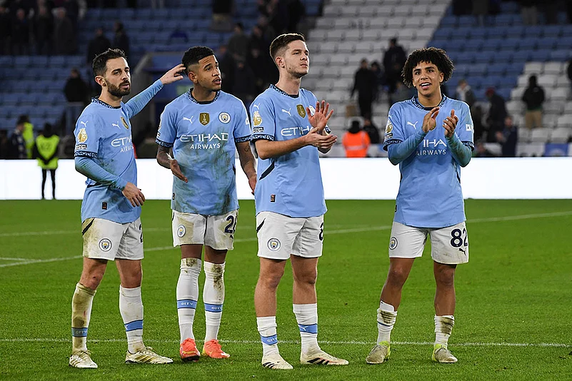 EPL 2024-25 soccer match Leicester City and Manchester City football pics: 1