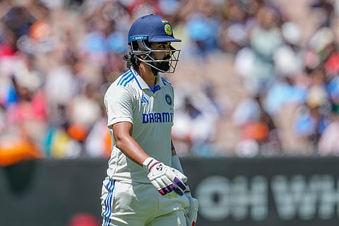 India Vs Australia, 4th Test Day 5: India's KL Rahul walks off the field after losing his wicket