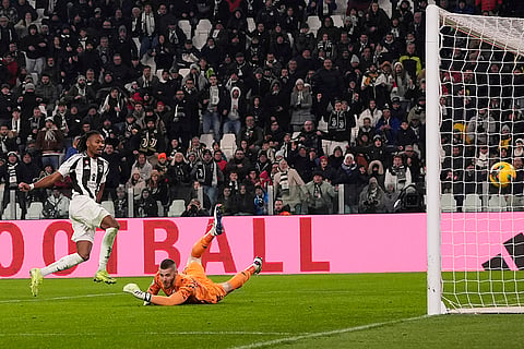 Serie A 2024-25: Juventus' Khephren Thuram scores his side's second goal 