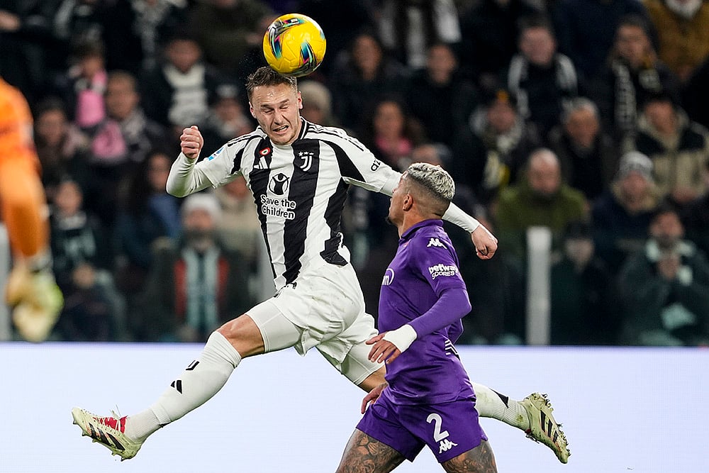Italy Soccer Serie A match Juventus vs Fiorentina football pics: Teun Koopmeiners