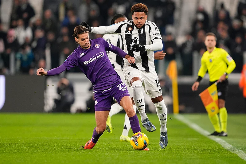 Italy Soccer Serie A match Juventus vs Fiorentina football pics: Andrea Colpani
