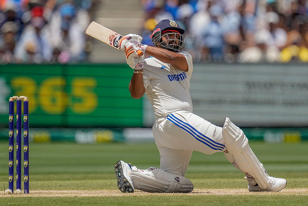 BGT series at Melbourne Cricket Ground MCG IND Vs AUS Boxing Day 4th Test Day 5 Pics: Rishabh Pant