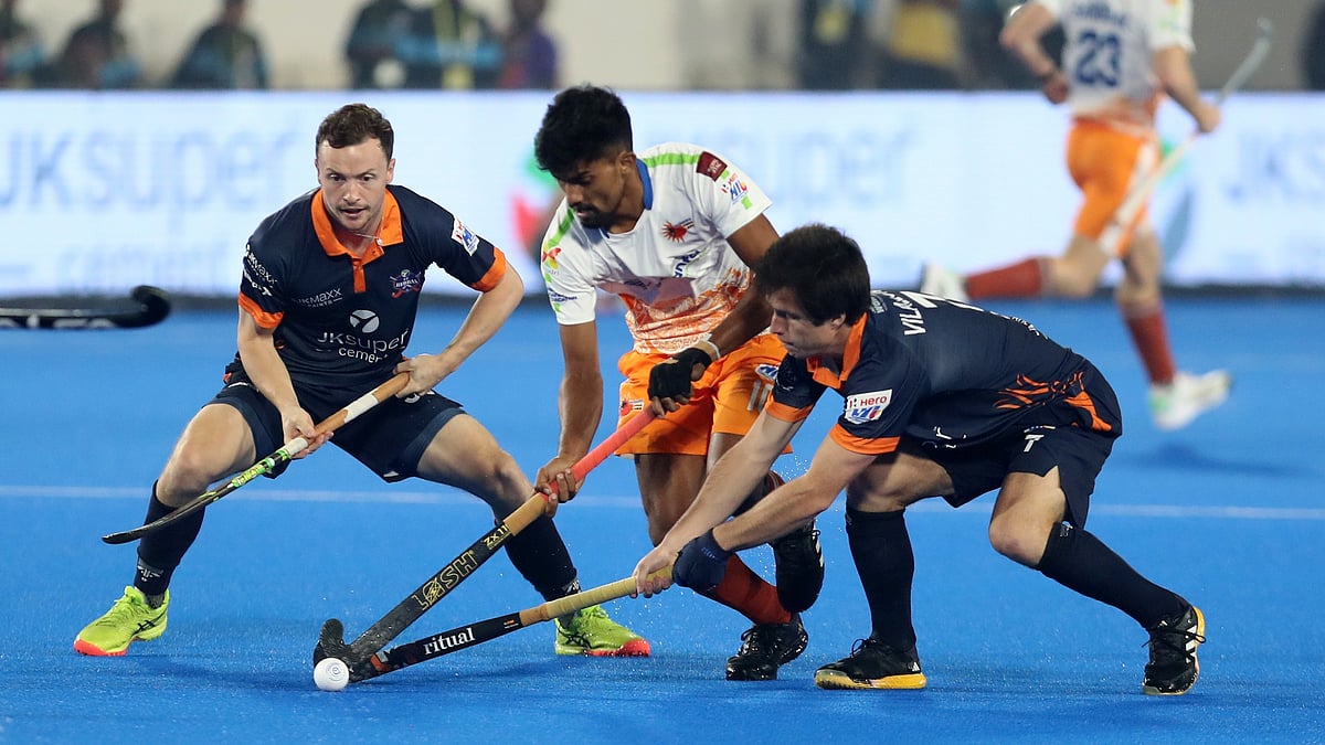 X/HockeyIndiaLeag : UP Rudras beat the Kalinga Lancers in match 4 of HIL 2024-25.