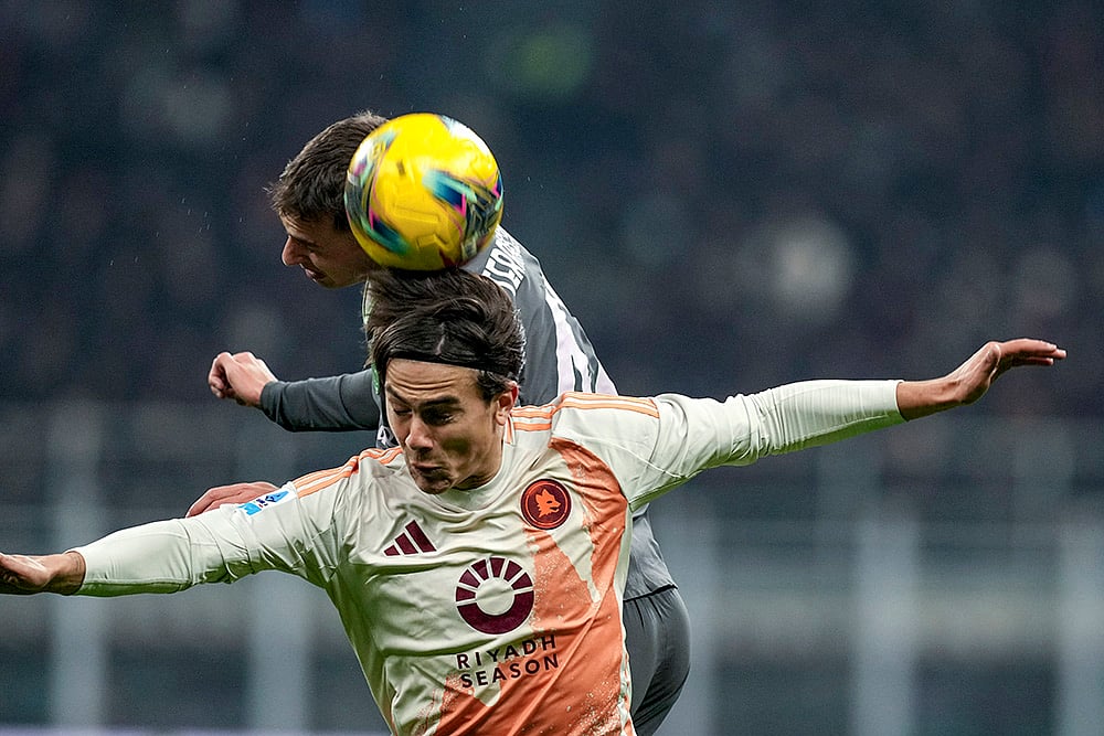 Italy Soccer Serie A match AC Milan vs Roma football pics: Paulo Dybala