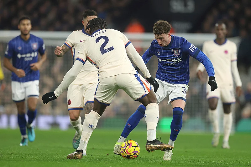 English Premier League soccer Ipswich Town and Chelsea match pics: Axel Disai