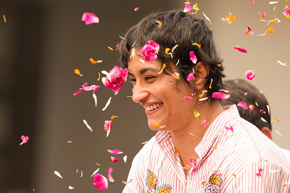 India at Paris olympics 2024 Best Photos of Year-Ender 2024 Sporting pics: Vinesh Phogat