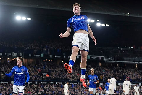 EPL 2024-25: Ipswich Town's Liam Delap celebrates scoring 