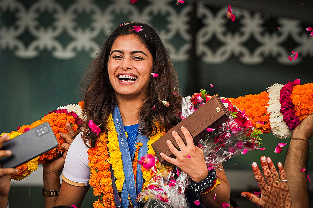 India at Paris olympics 2024 Best Photos of Year-Ender 2024 Sporting pics: Manu Bhaker
