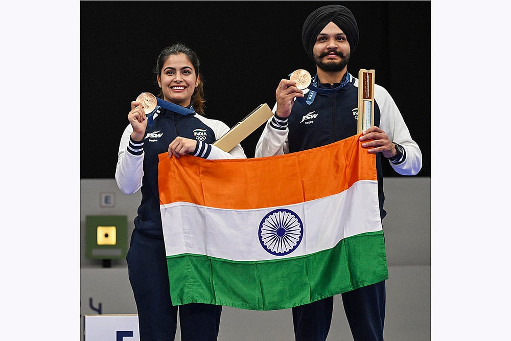 India at Paris olympics 2024 Best Photos of Year-Ender 2024 Sporting pics: Manu Bhaker