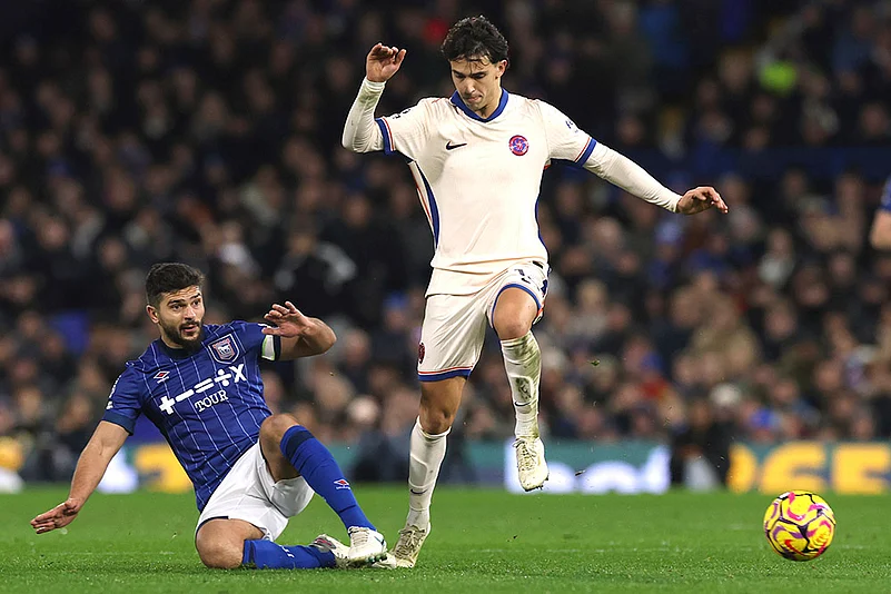 English Premier League soccer Ipswich Town and Chelsea match pics: Joao Felix