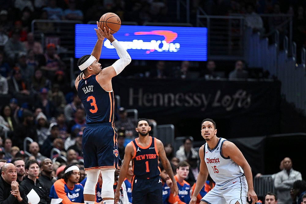 NBA Basketball game New York Knicks vs Washington Wizards match pics:  Josh Hart