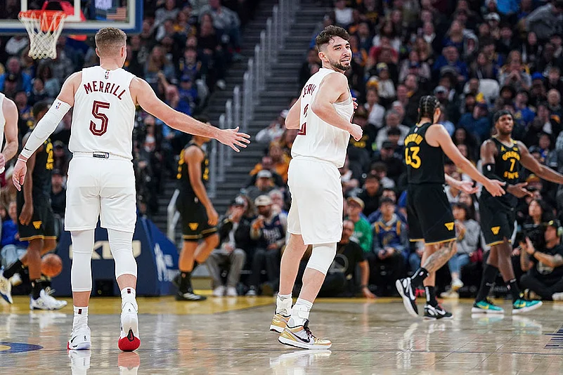 NBA Basketball game Cleveland Cavaliers vs Golden State Warriors match pics: Ty Jerome