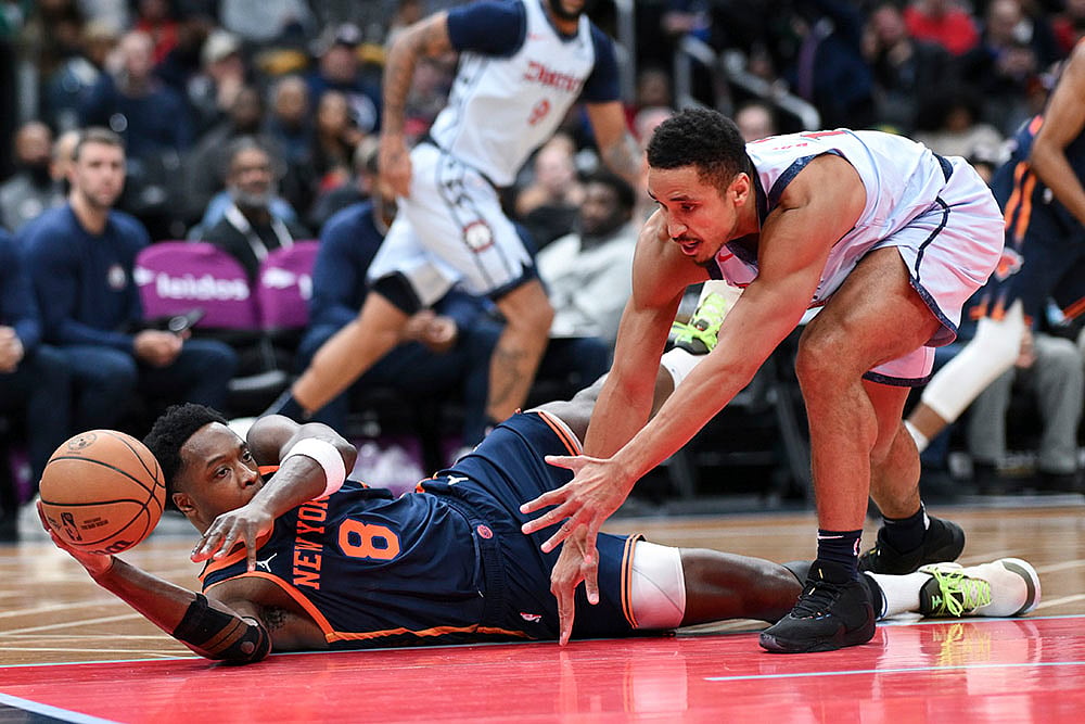 NBA Basketball game New York Knicks vs Washington Wizards match pics: OG Anunoby