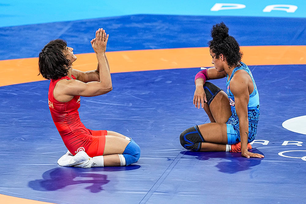 India at Paris olympics 2024 Best Photos of Year-Ender 2024 Sporting pics: Vinesh Phogat