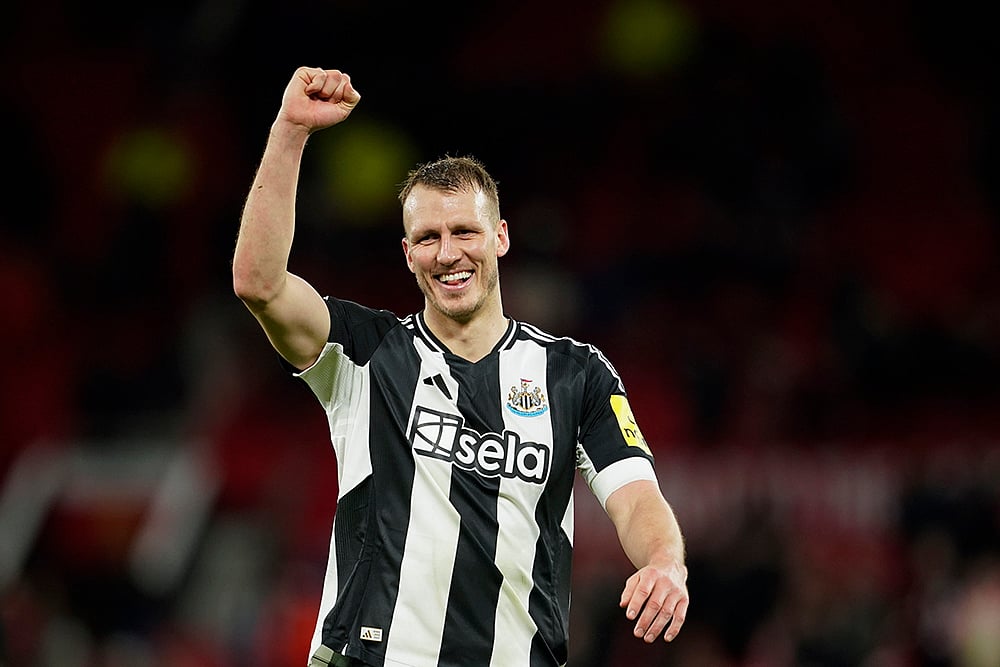 English Premier League soccer Manchester United and Newcastle match pics: Dan Burn