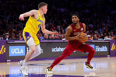 NBA Basketball Game: Cleveland Cavaliers vs Los Angeles Lakers