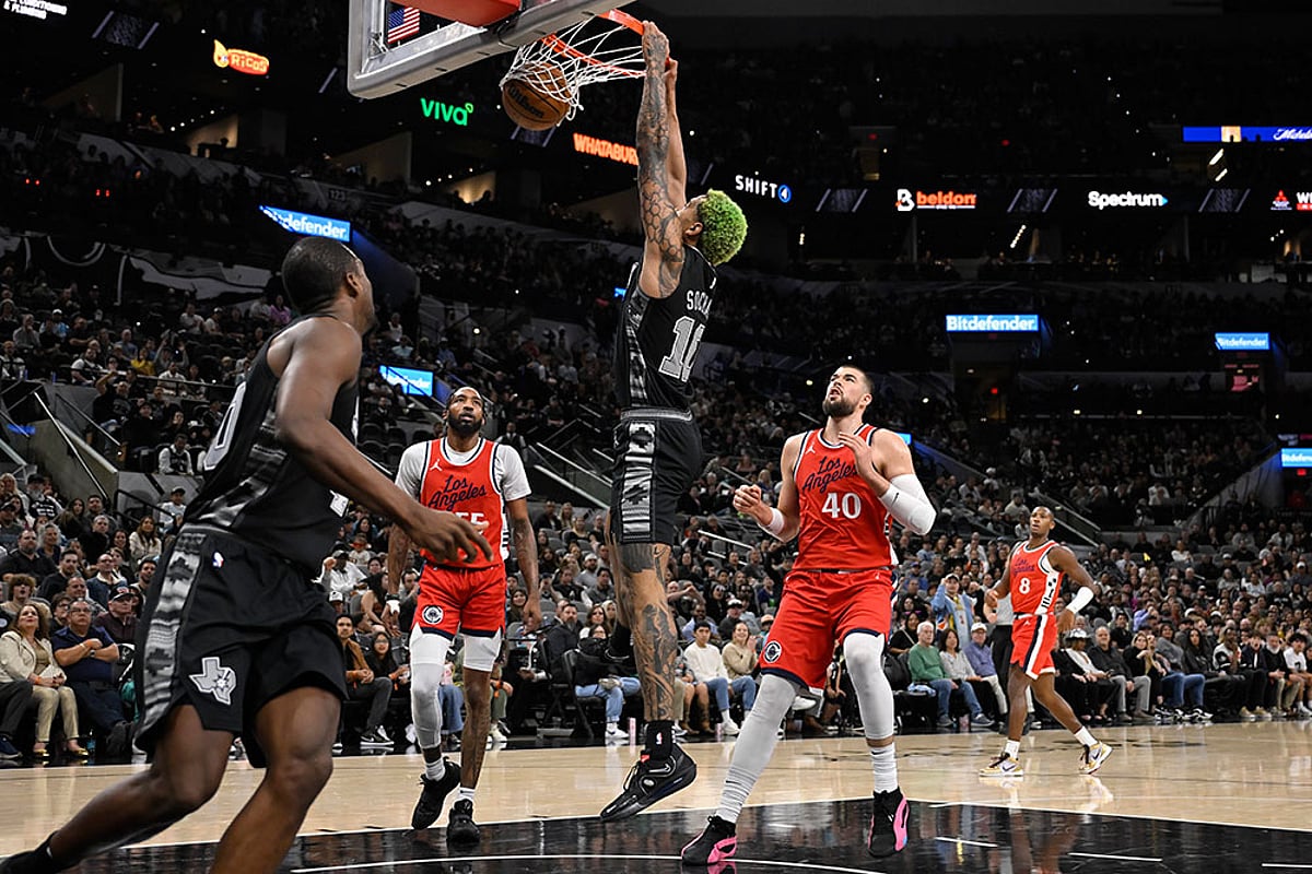 Spurs Clippers Basketball