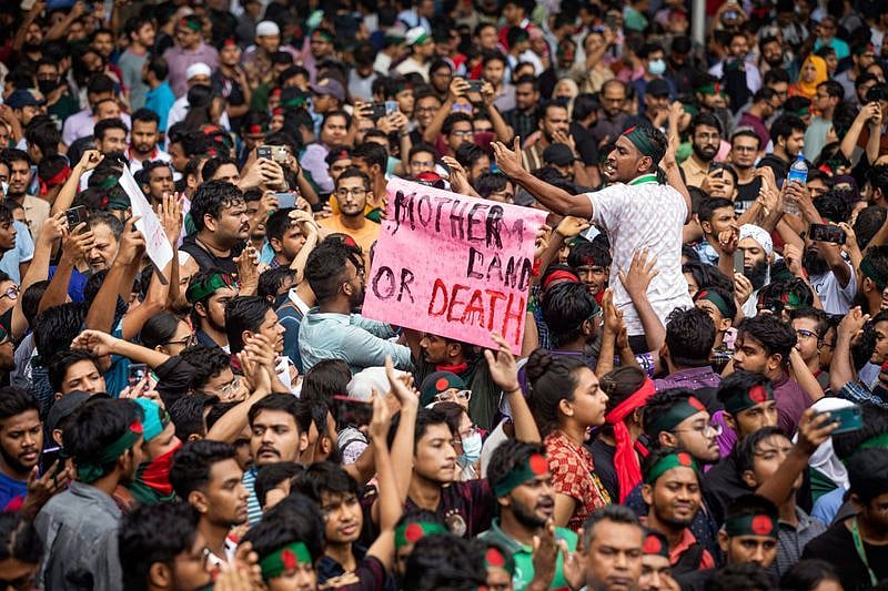 Protest seeking prosecution of ex-PM Sheikh Hasina in Bangladesh