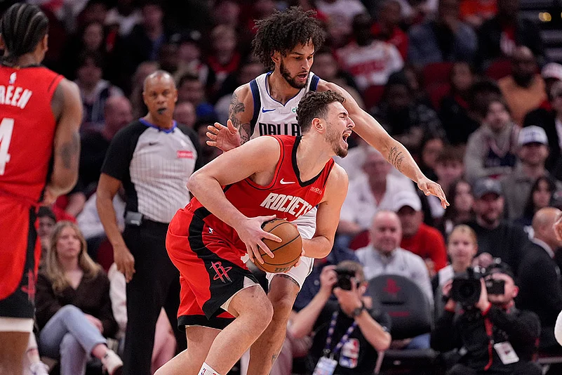 NBA basketball game Houston Rockets vs Dallas Mavericks match photos: Alperen Sengun