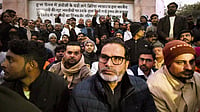Jan Suraaj demands SIT probe into alleged molestation of girl student in Patna hotel PTI : Jan Suraaj chief Prashant Kishor with others