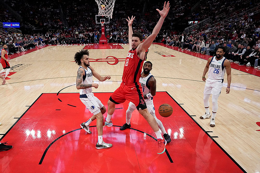 NBA basketball game Houston Rockets vs Dallas Mavericks match photos: Alperen Sengun 