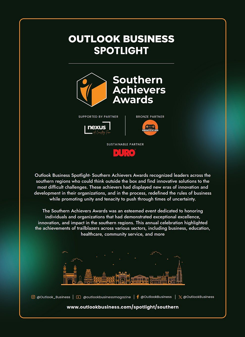 Outlook Business Spotlight Southern Achievers Awards 2024: Honoring Innovation And Leadership In Southern India